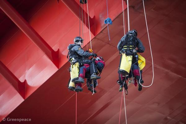 Activistas de Greenpeace ocupan la plataforma Statoil 