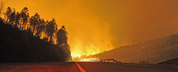 01/07/2009. Cambroncino, Cáceres, Extremadura, España Fotos de Pedro Armestre de incendios forestales de julio de 2009.  ©Pedro Armestre