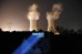 Greenpeace proyecta imágenes antinucleares en la central nuclear de Trillo