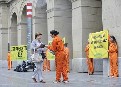 Greenpeace se suma a la cadena humana contra la incineradora de Zubieta en Gipuzkoa