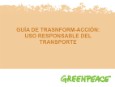 Guía de transformación-acción: transporte