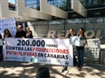 Hoy entregamos 200.000 firmas a Repsol para decir #ProspeccionesNO
