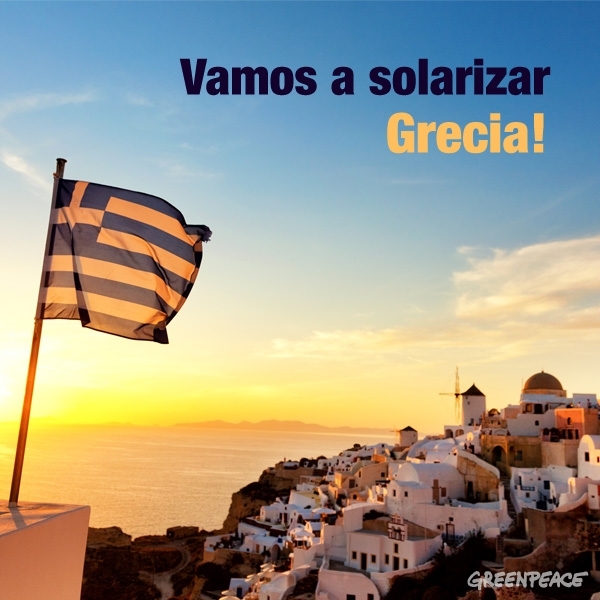 ¡Solariza Grecia! ¡Ayúdales a tener energía!