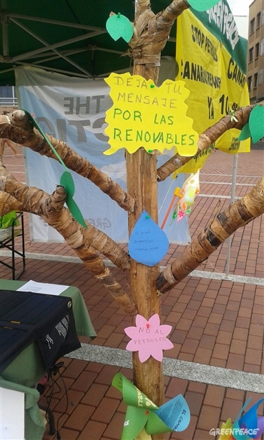 Nuestro "árbol de los deseos" por un futuro 100% renovable. Gran Canaria