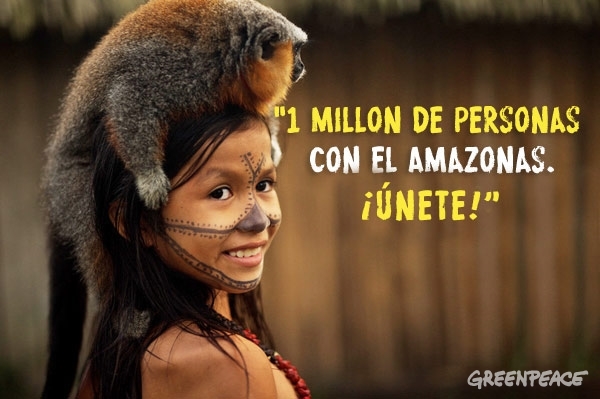 Firma para pedir que se proteja el corazón del Amazonas