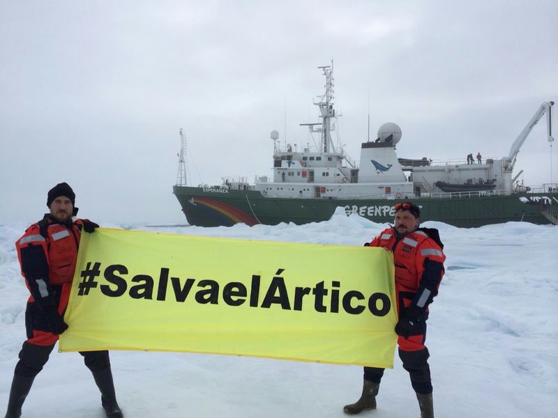 Carlos Bardem y Alberto Ammann, parte de la expedición para pedir la protección del Ártico