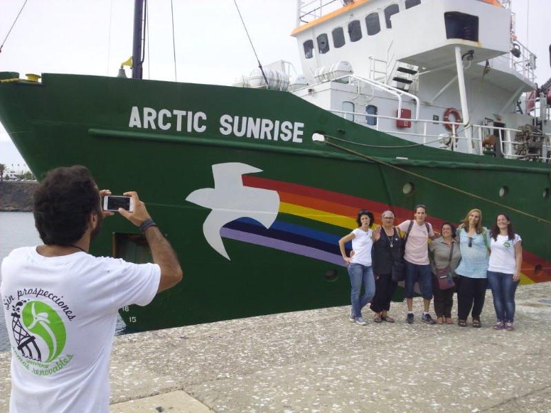 Jornada de open boat del Arctic Sunrise en Canarias.
