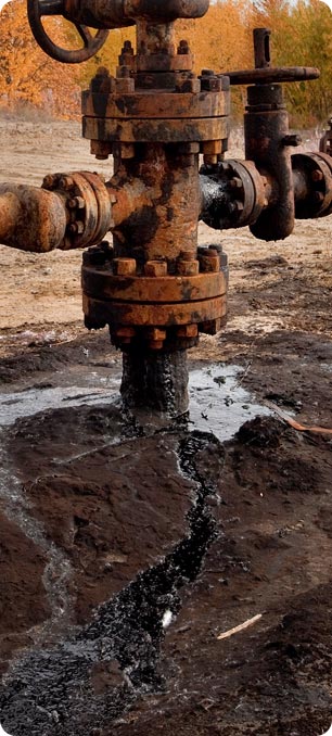 Tens of thousands of small scale leaks to pipelines  throughout the oil fields add up to millions of tons polluting the environenment on a scale bigger than seen anywhere else including Nigeria.