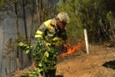 Un miembro de la brigada de bomberos "Romeo