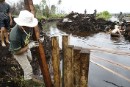 Greenpeace bloquea la destrucción de las turberas de Indonesia para evitar la emisión de gases de efecto invernadero