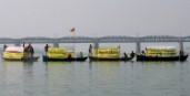 Activistas de Greenpeace en Allahabad (India)