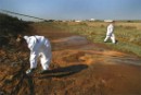 Greenpeace descubre fugas de cesio radiactivo del accidente de Acerinox al río Tinto, en Huelva 
