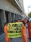 Activistas de Greenpeace saliendo de la Plaza