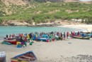 Pescadores artesanales en una playa de Cabo Verde