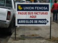 Cartel de Unión Fenosa en Nicaragua.