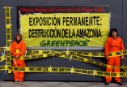 Acción de Greenpeace en el museo Reina Sofía
