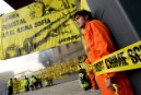Acción de Greenpeace en el museo Reina Sofía