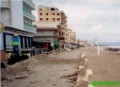 Effects of a weather on urbanized beaches