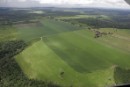 Imagen aérea de terrenos de selva convertidos