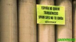 Protesta de Greenpeace contra la importación
