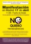 Cartel de la manifestación contra los Transgénicos