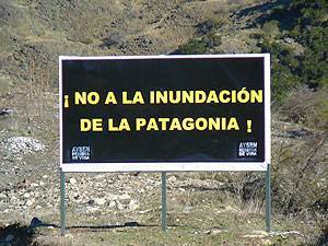 Cartel en Patagonia (Chile)