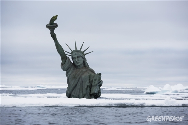 Estatua de la LIbertad en el Ártico