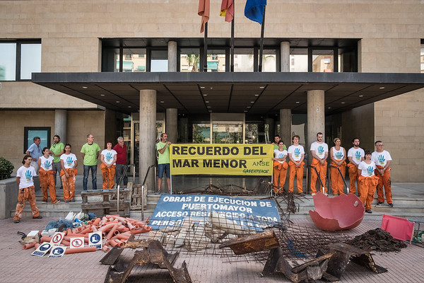 ANSE y Greenpeace recogen escombros de Puerto Mayor